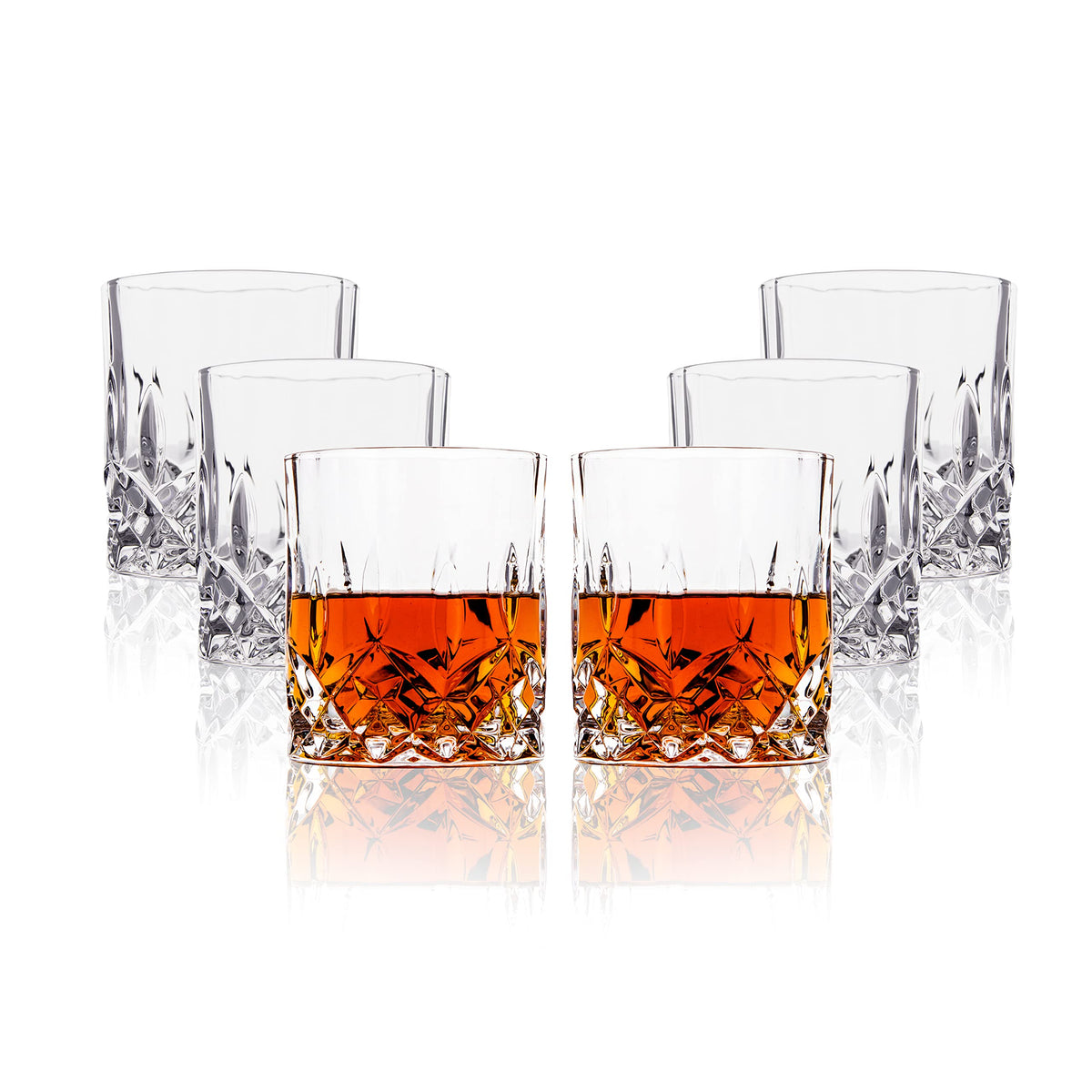Vaso Lemonsoda cristal cortado para whisky, claridad y uso diario con hielo.