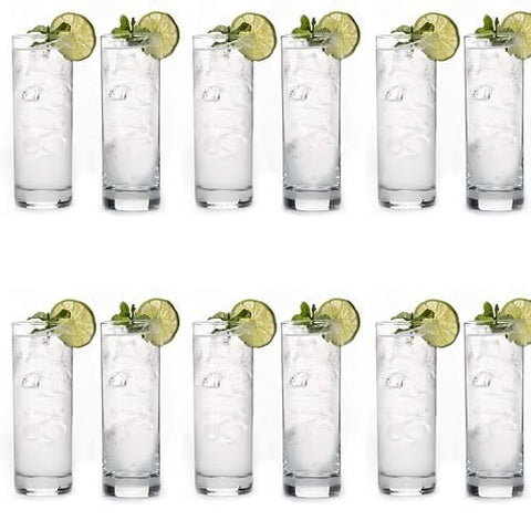 LEMONSODA uso diario, vasos altos para agua o té helado.