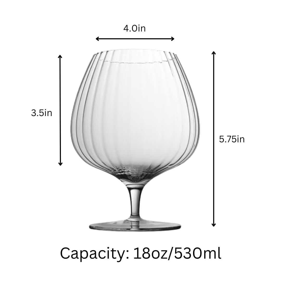 Vaso Lemonsoda para cognac y whisky, apertura amplia para realzar aromas.