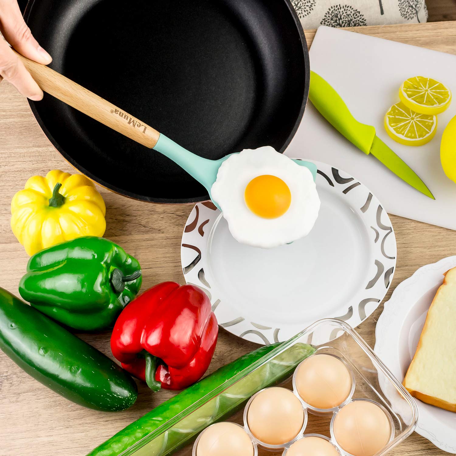Soporte de utensilios LeMuna, organizador práctico para la encimera