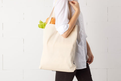 Lenenz bolsa tote de algodón 15x16, opción personalizable con pintura para proyectos creativos.