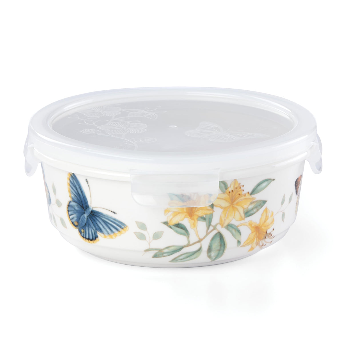 Lenox Butterfly Meadow: envase redondo para servir y guardar, ideal para sobras.