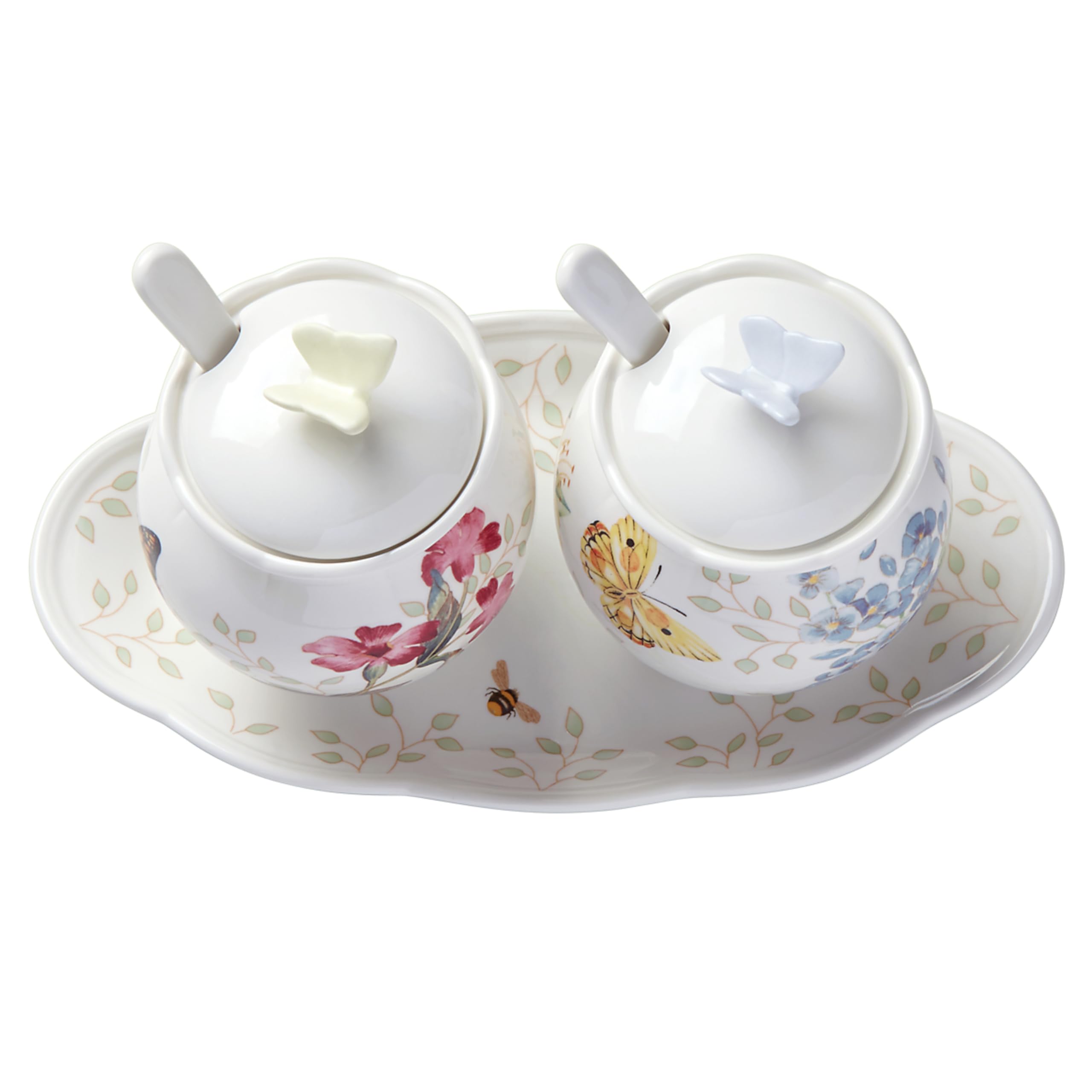 Lenox Butterfly Meadow: jarras para condimentos, ideales para aderezos o miel.