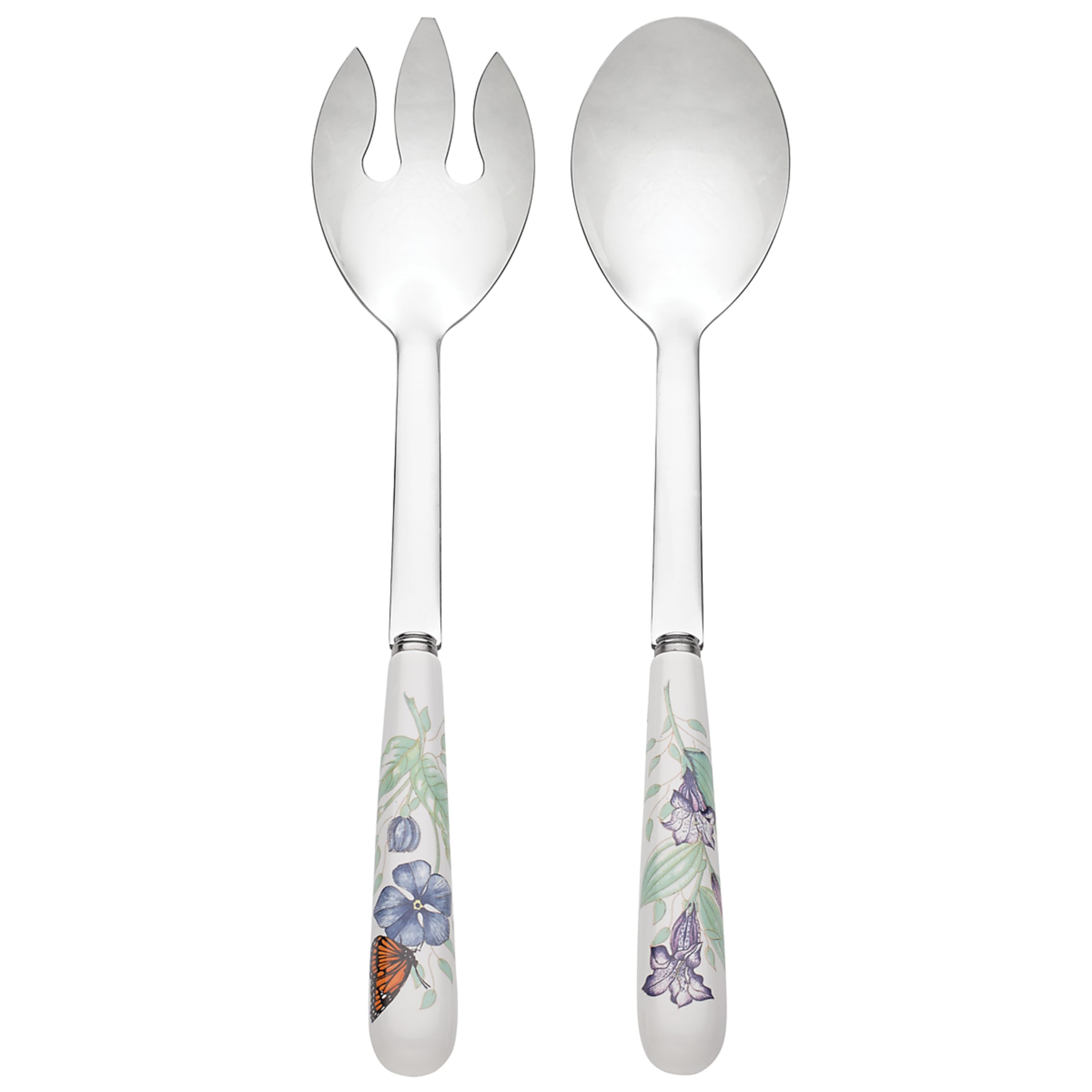 Lenox Butterfly Meadow, juego-servido-2-piezas, ideal para servir ensaladas y postres.