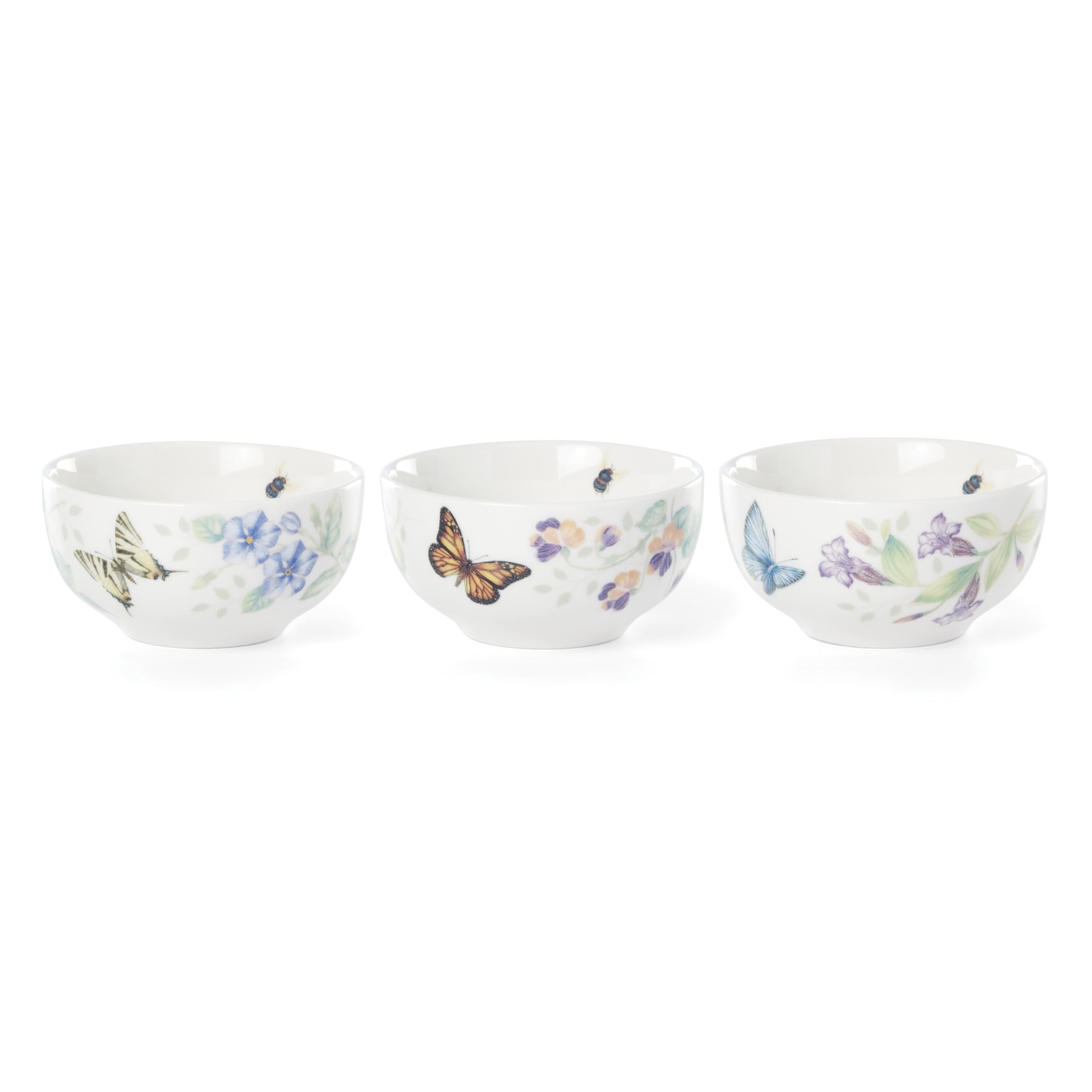 Lenox Butterfly Meadow mini tazon 8 oz, exterior decorado con mariposas para servir