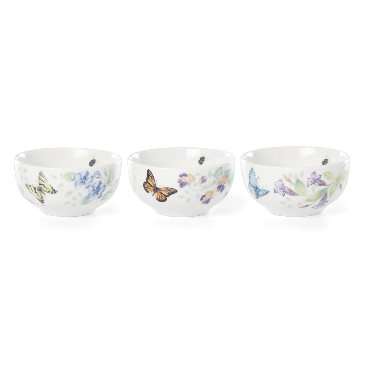 Lenox Butterfly Meadow mini tazon 8 oz, exterior decorado con mariposas para servir