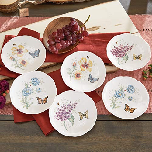 Lenox Butterfly Meadow presentación de aperitivos, juego de seis platos para compartir