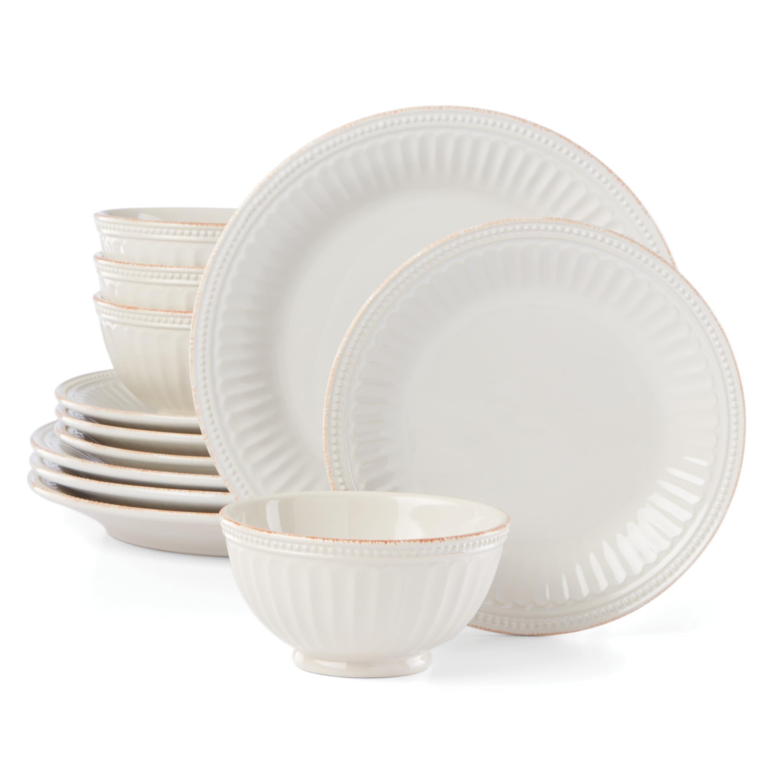 Lenox French Perle: platos 12 piezas para uso diario