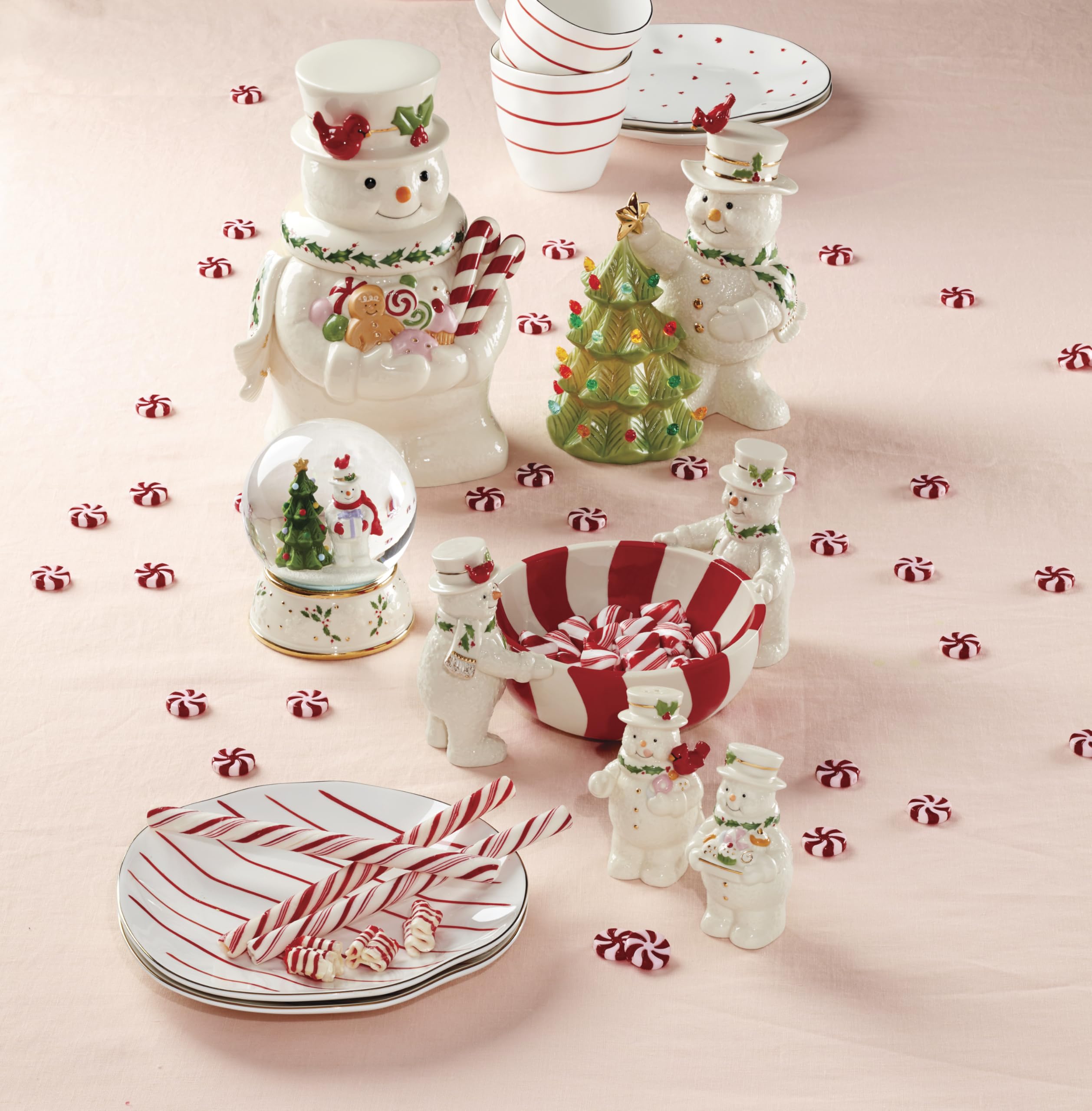 Lenox Happy Holly Days detalle para dulces, organiza caramelos con estilo.