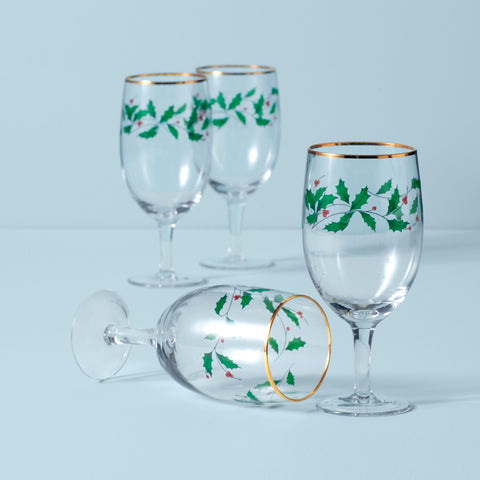 Cristal claro Lenox Holiday, brillo duradero para cenas festivas.