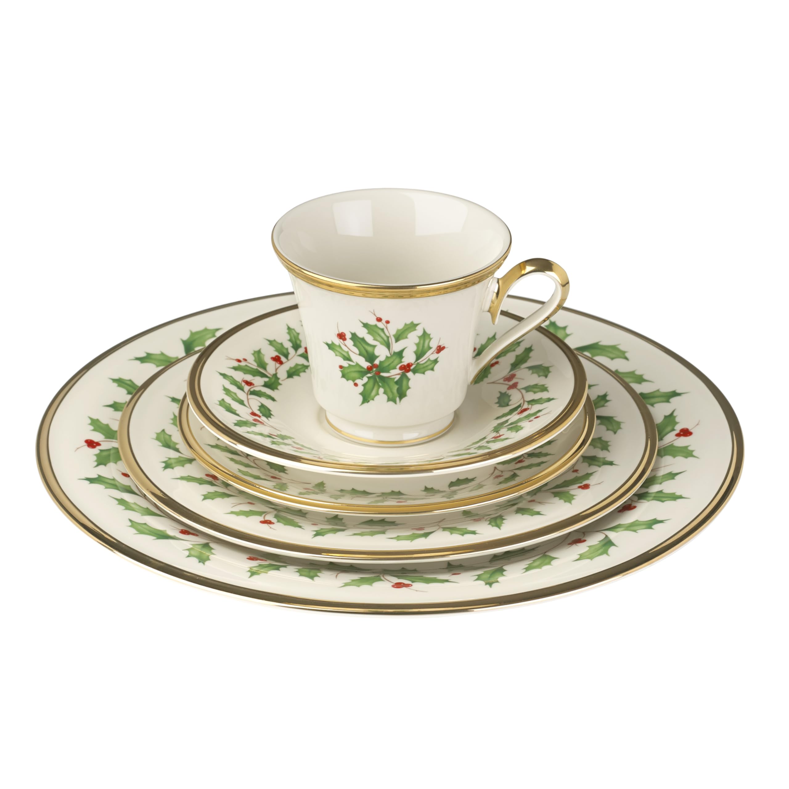 Lenox Holiday, plato de pan y mantequilla: práctico y elegante para desayunos.
