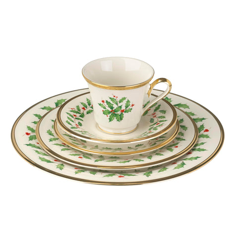 Lenox Holiday, plato de pan y mantequilla: práctico y elegante para desayunos.