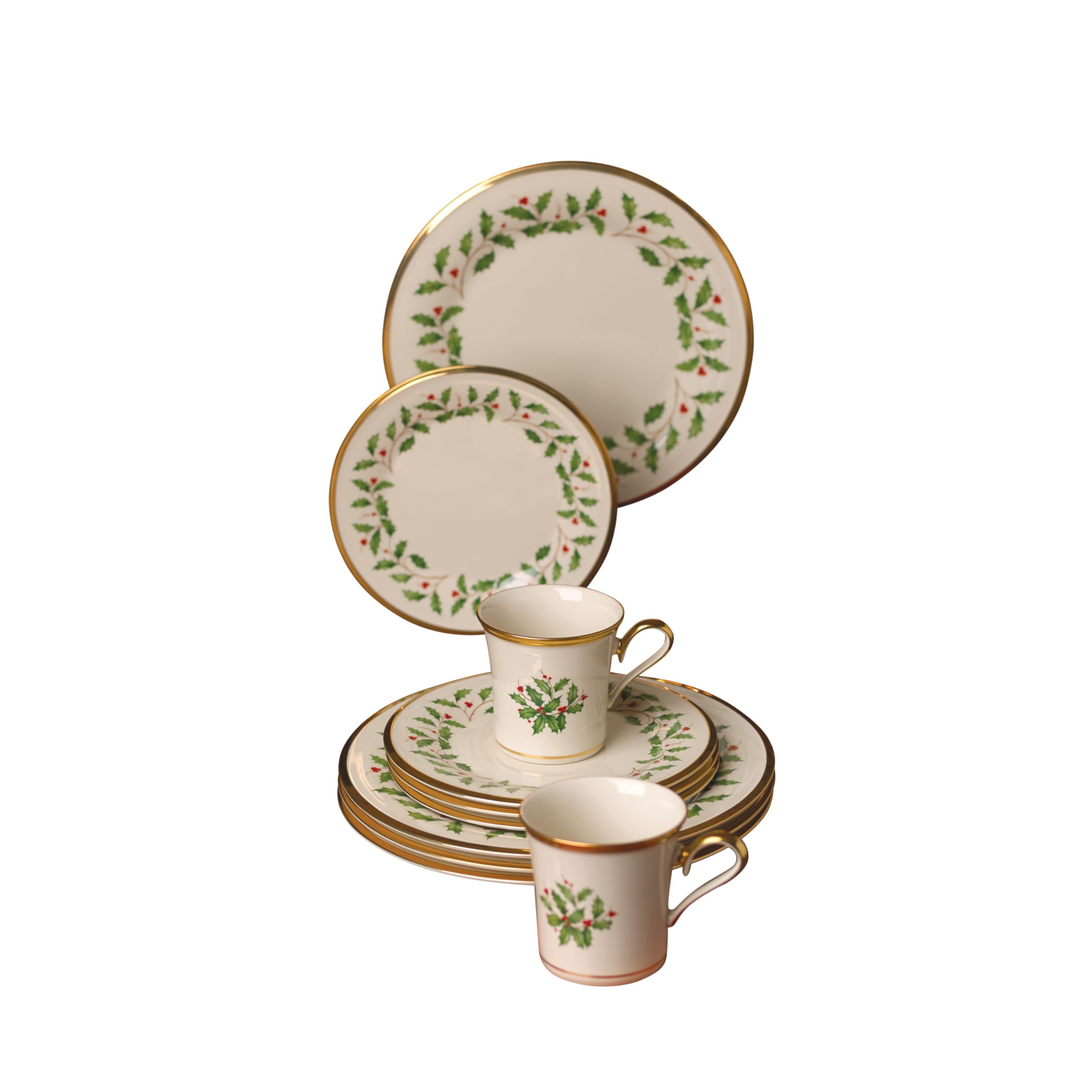 Lenox Holiday: porcelana marfil duradera para uso diario y celebraciones.