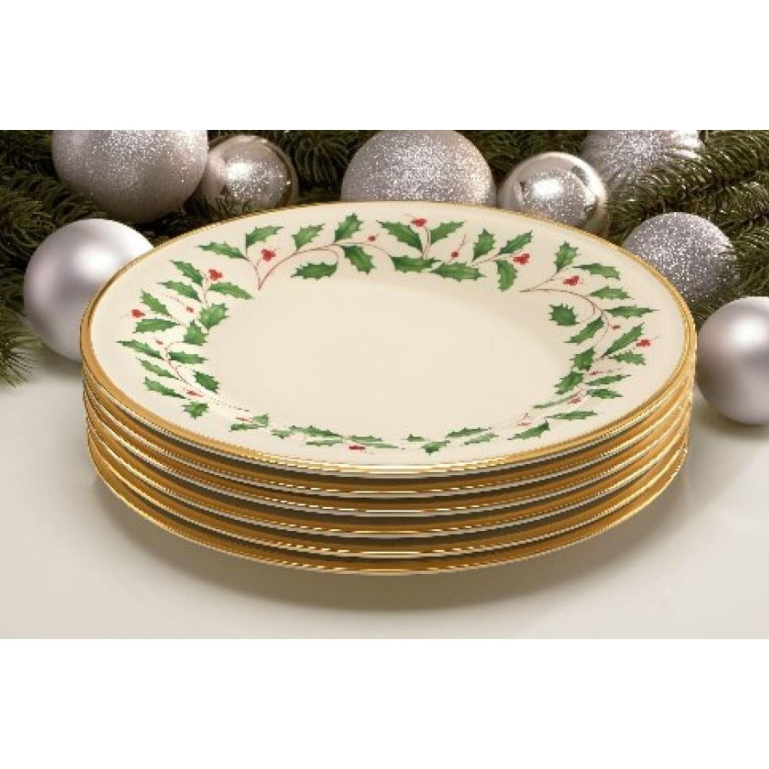 Plato Lenox Holiday apto para lavavajillas, porcelana duradera.