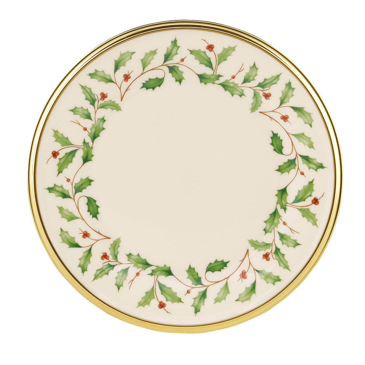 Lenox platillo pan navideño con borde oro 24 quilates, ideal para cenas festivas y regalos