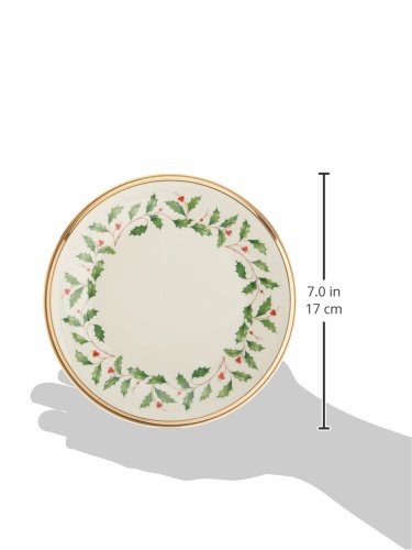 Lenox plato pan navidad, apto lavavajillas, combina con vajilla de lujo