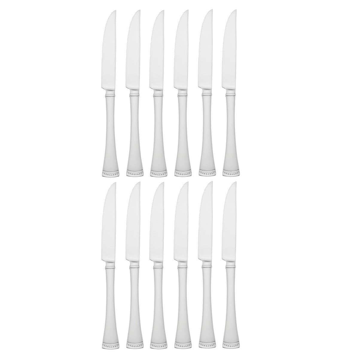 Lenox Portola: juego de 12 cuchillos para bistec, ideal para cenas en casa