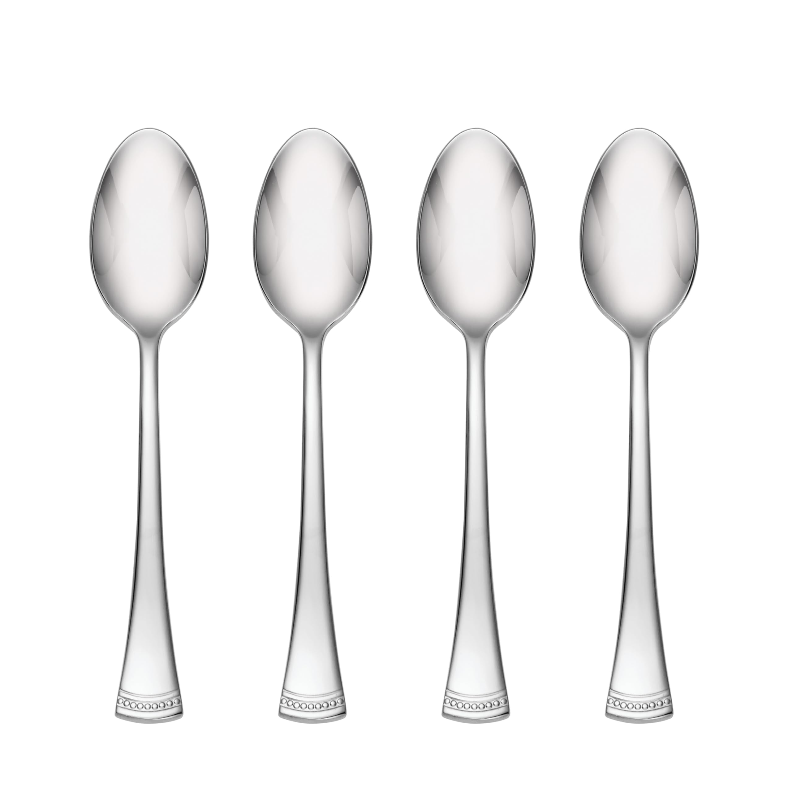 Cucharitas Lenox Portola con acabado espejo, conjunto de 4 ideal para diario.
