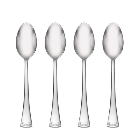 Cucharitas Lenox Portola con acabado espejo, conjunto de 4 ideal para diario.