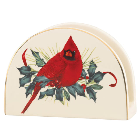 Lenox porta-servilletas Saludos invernales, decoración navideña elegante para la mesa.