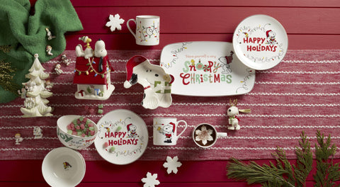 Lenox Snoopy, regalo elegante para recepciones navideñas.