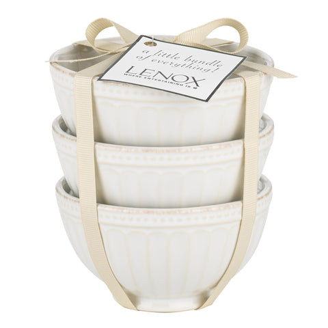 Tazón Lenox Mini con borde de cuentas para presentaciones elegantes