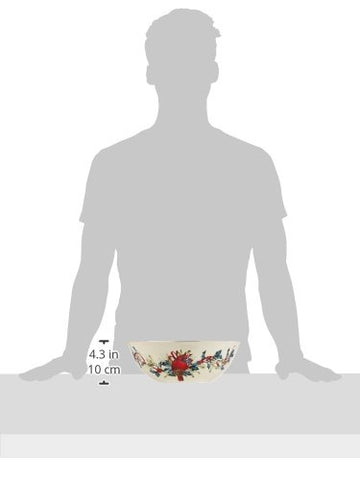 Lenox Winter Greetings: cardenal rojo sobre corona de acebo, regalo para cenas festivas.