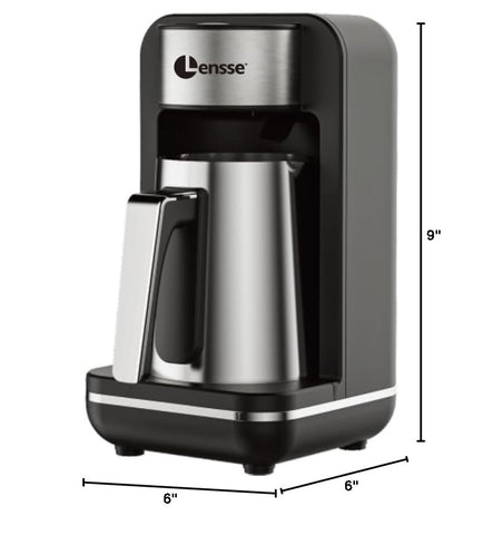 Lensse cafetera turco aroma tradicional en casa para ritual diario.