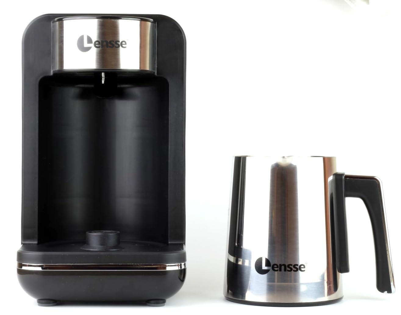 Lensse cafetera turco espuma doble para un sabor intenso.