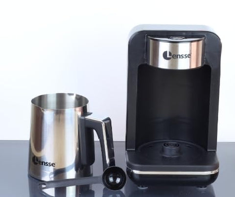 Lensse cafetera turco lista en 3 minutos para dos tazas.