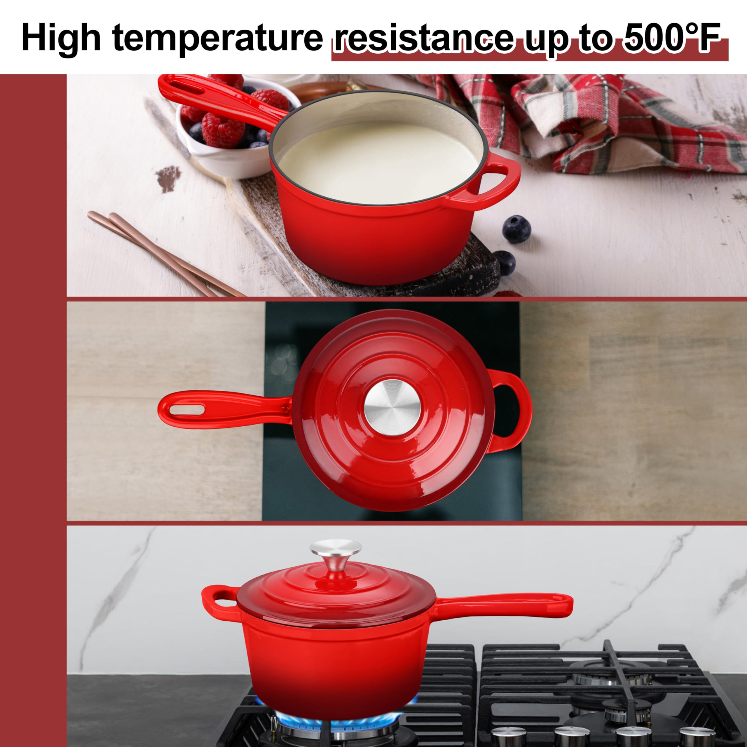 Leonyo apta para todas las cocinas, incluida inducción.