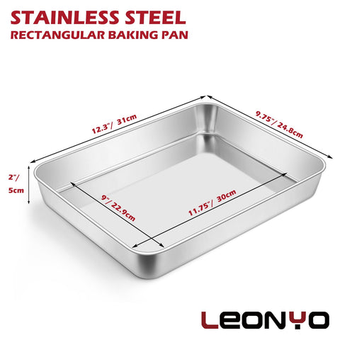 Pan Leonyo rectangular sin pegar, fácil desmoldar para postres perfectos.