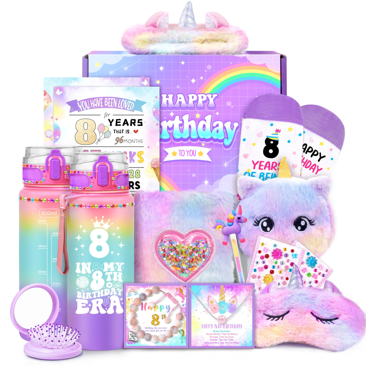 Botella Lepiche con unicornio, ideal para la escuela y deporte.