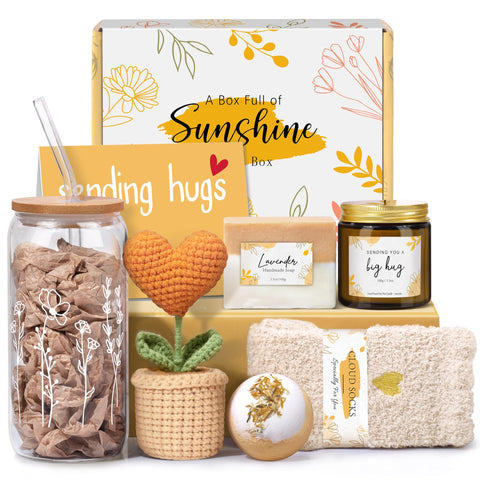 Lepiche caja regalo amarilla lista para regalar, ideal para alegrar el día