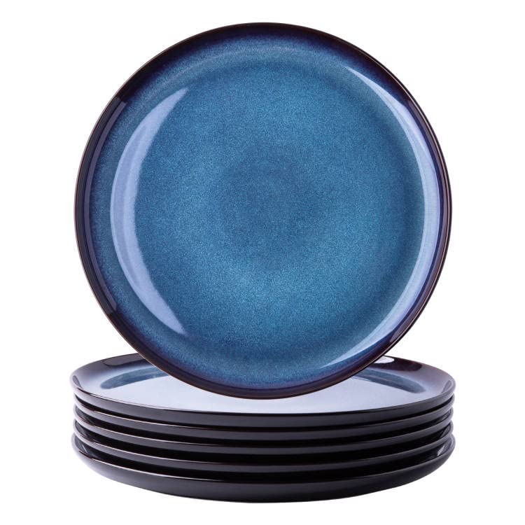 Plato Leratio de 26 cm, juego de 6, ideal para comidas diarias.