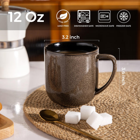 Taza Leratio con mango ergonómico para un agarre cómodo.