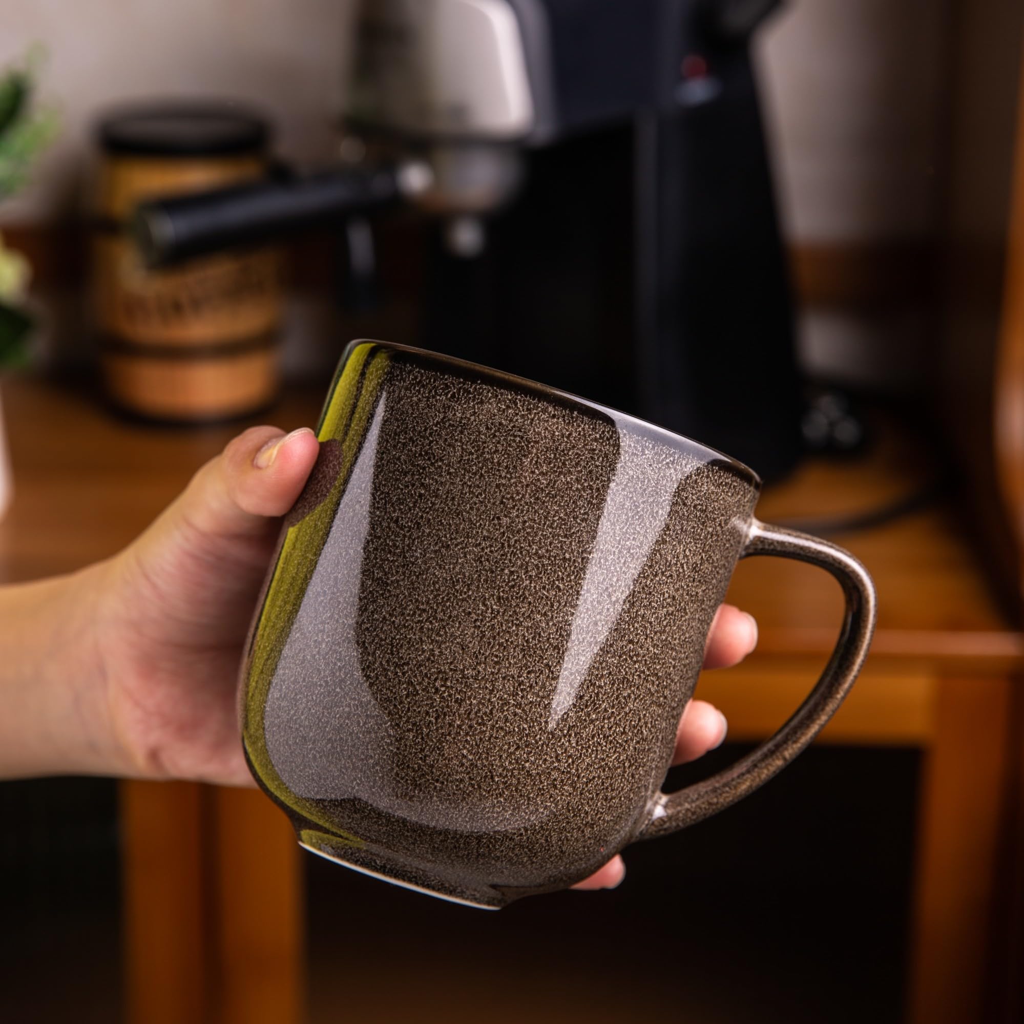 Gran capacidad para latte, té o chocolate caliente con Leratio.
