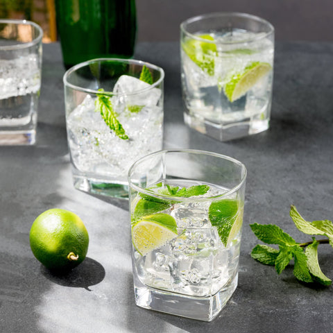 Le'raze vasos whisky rectos para bar con diseño moderno.