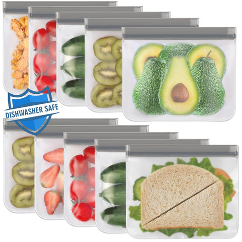 Bolsas Lerine para sándwich reutilizables con cierre seguro para llevar