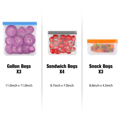 Lerine bolsa merienda de silicona, perfecta para meriendas saludables.