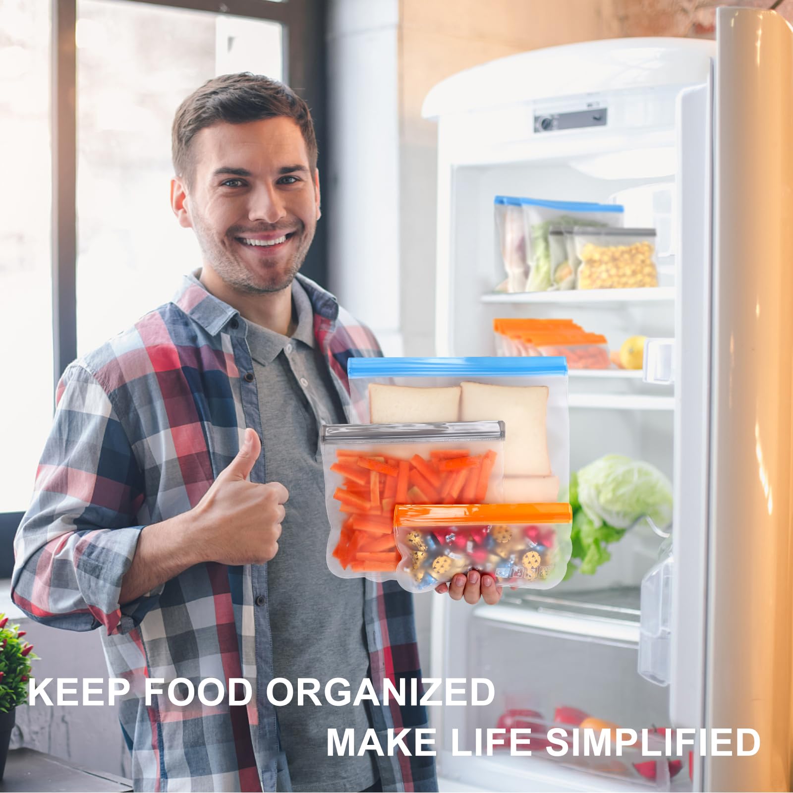 Bolsas Lerine sin BPA, seguras para alimentos y frescura prolongada.