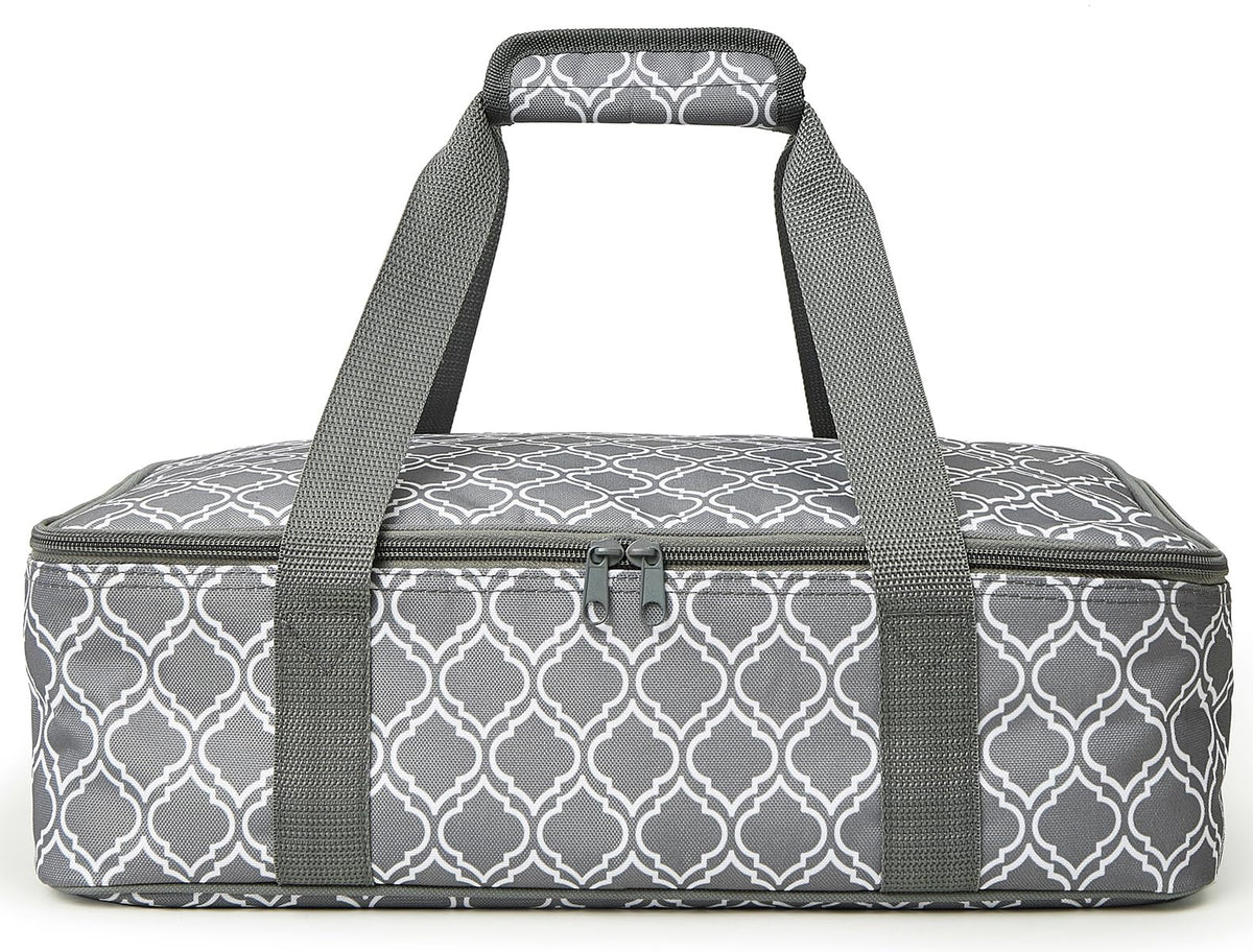 Funda termica Lestyn para bandeja 9x13 mantiene la comida caliente para reuniones.