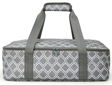 Funda termica Lestyn para bandeja 9x13 mantiene la comida caliente para reuniones.