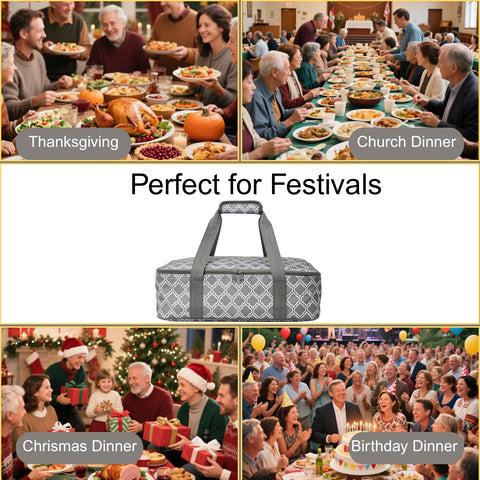 Versatilidad de Lestyn para llevar comidas a eventos y camping.