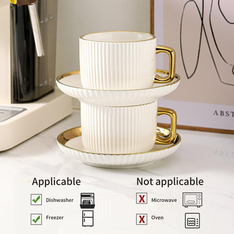 LETAOTAO latte art con borde dorado para decorar bebidas