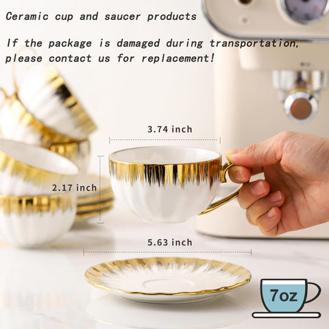 LETAOTAO platillos capuccino cerámica blanca para completar la mesa.