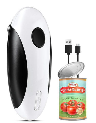 LetGoShop abrelatas automático un toque con borde suave para seguridad en la cocina.
