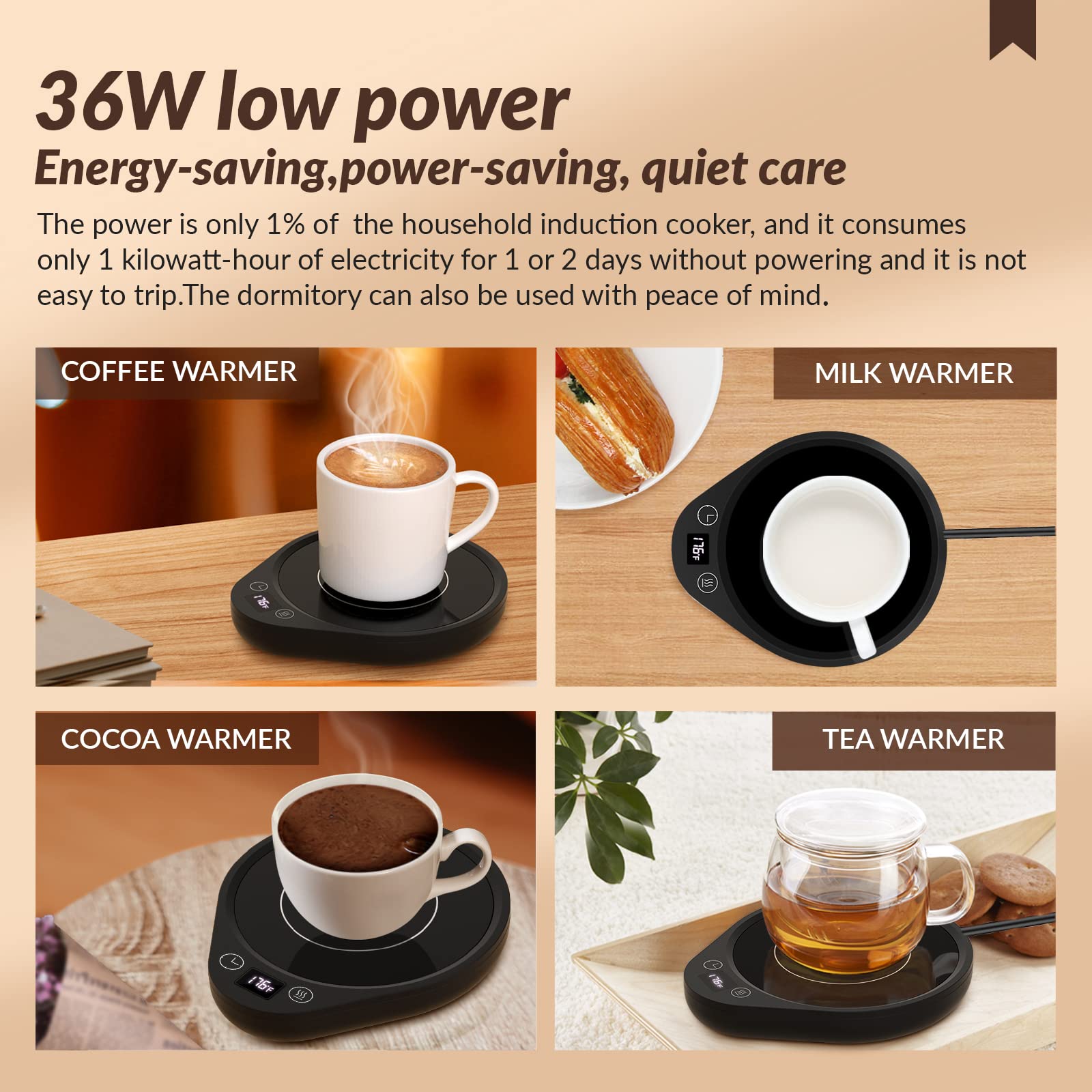 letme compatible con ceramica, vidrio y acero para bebidas