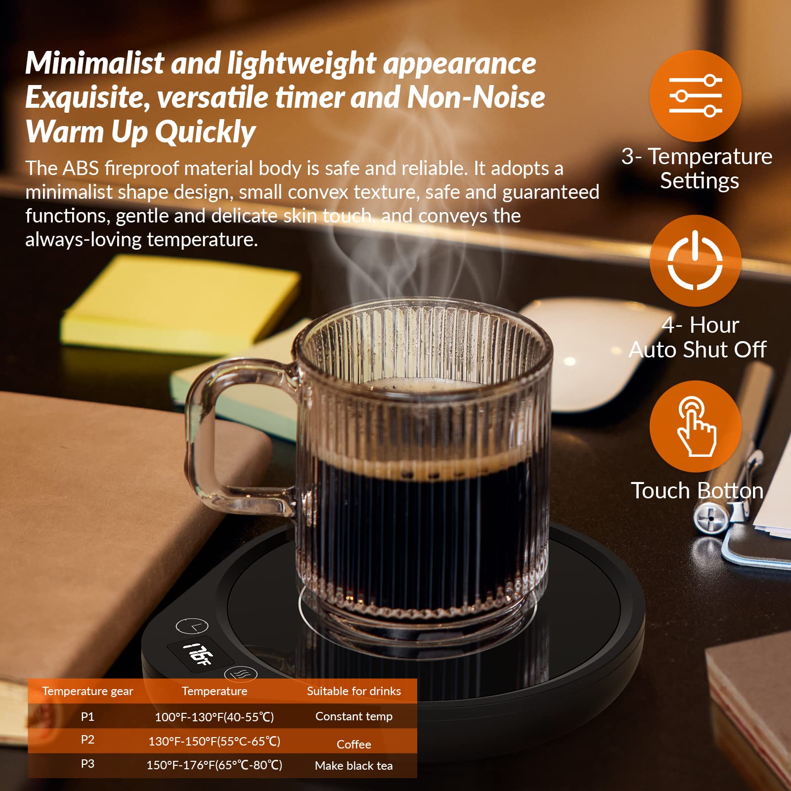 letme gran superficie de calentamiento para tazas