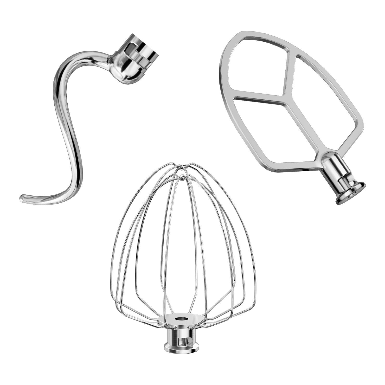 LETOMS batidora con gancho amasador de acero inoxidable para amasar uniformemente.